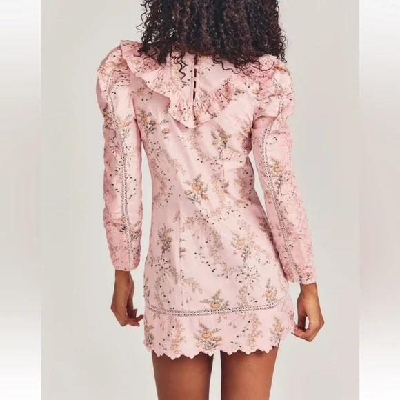 LoveShackFancy Cedella Mini Dress Size - Picture 6 of 7